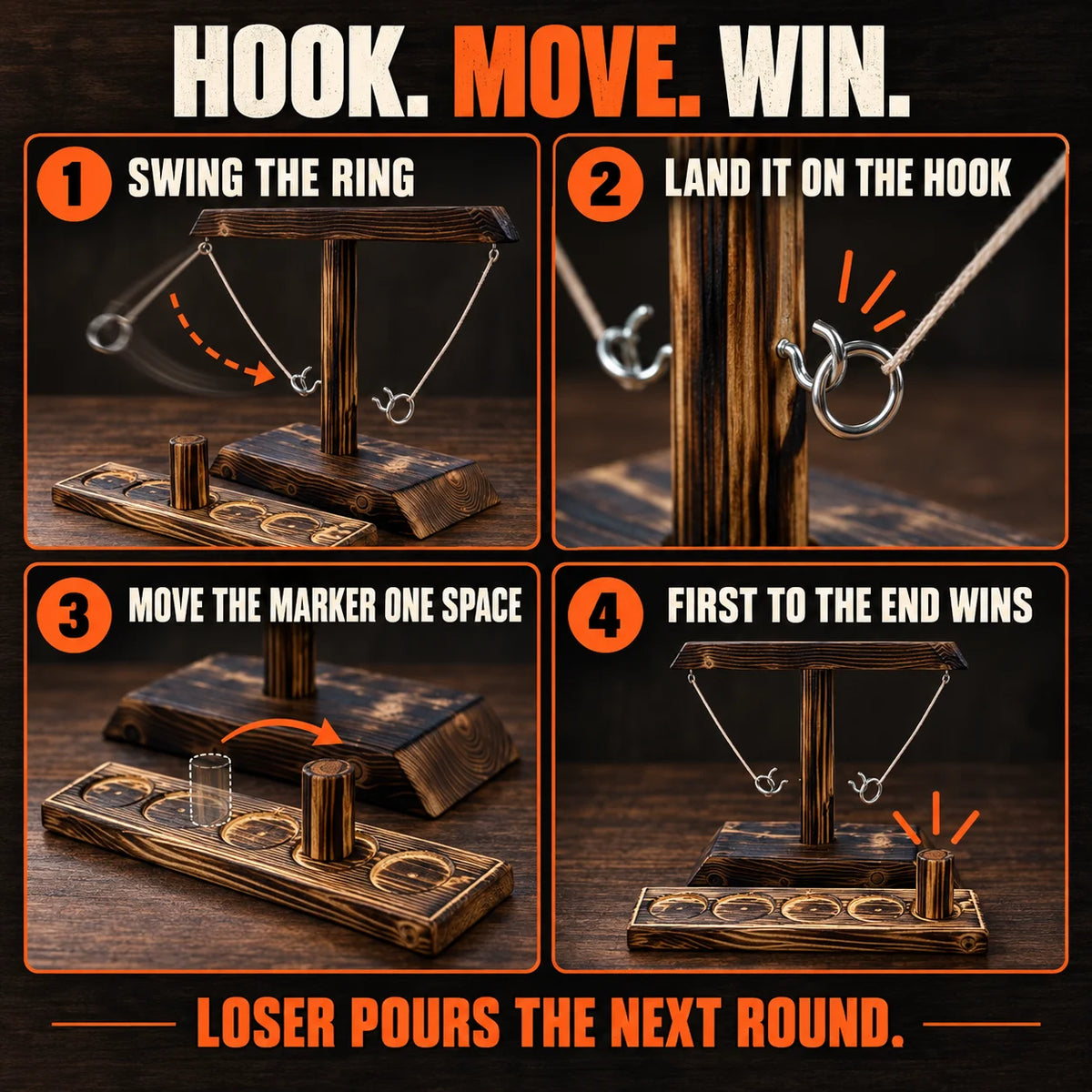 Wooden Ring TossX3